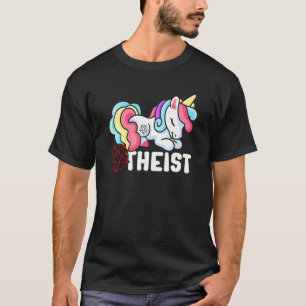 Atheistisches Einhorn Pentagramm Atheismus Athei T-Shirt