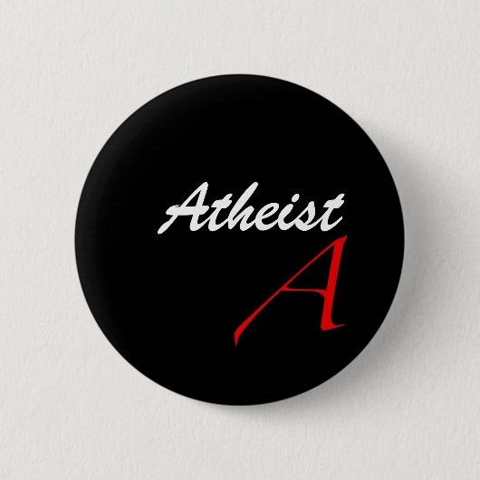 Atheistisches Knopf-Abzeichen Button (Vorderseite)