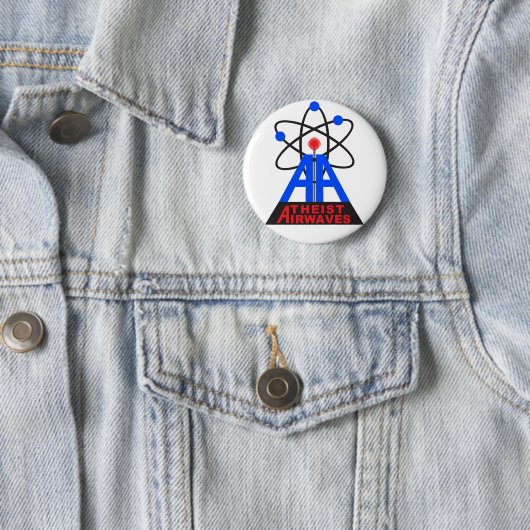 Atheistisches Radiowellen-Button Button (Beispiel)