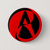 Atheistisches Symbol Button (Vorderseite)