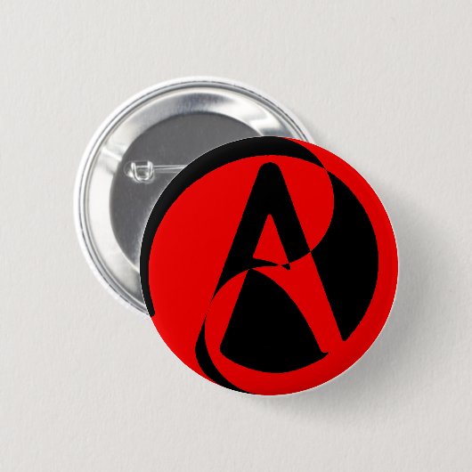 Atheistisches Symbol Button (Vorne & Hinten)