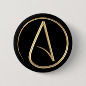 Atheistisches Symbol Button (Vorderseite)