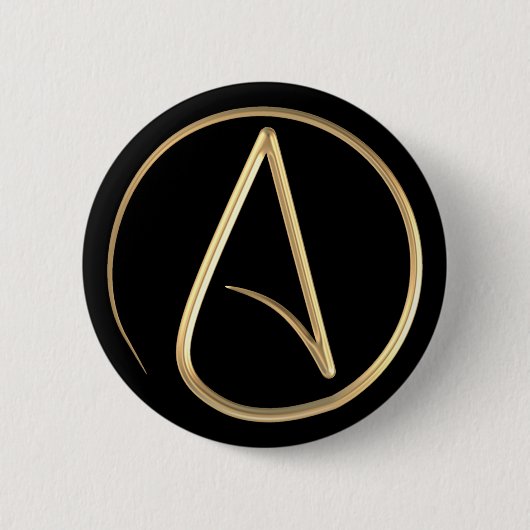 Atheistisches Symbol Button (Vorderseite)