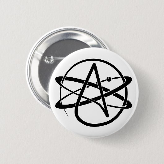 Atheistisches Symbol Button (Vorne & Hinten)