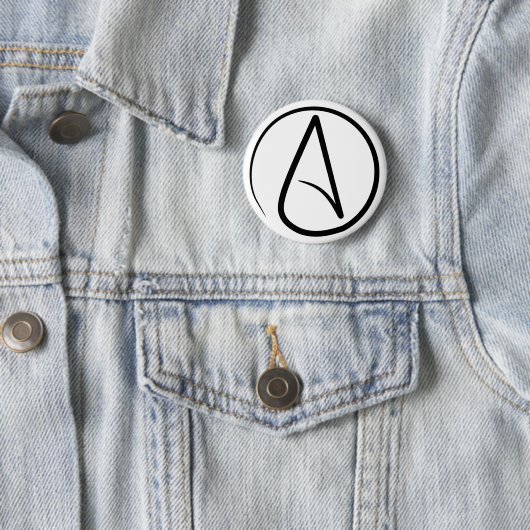Atheistisches Symbol-Button Button (Beispiel)
