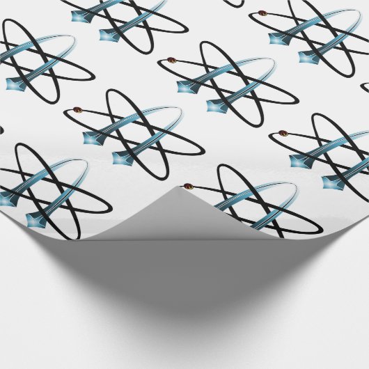 Atheistisches Symbol Geschenkpapier (Ecke)