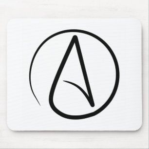 Atheistisches Symbol Mousepad