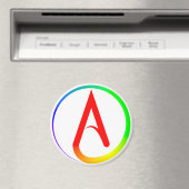 Atheistisches Symbol Regenbogen Magnet (In Situ (Geschirrspüler))