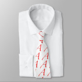 Atheistisches Symbol (Rot A) Krawatte (Gebunden)