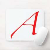 Atheistisches Symbol (Rot A) Mousepad (Mit Mouse)