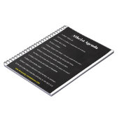 Atheistisches Tagesordnungs-Notizbuch Notizblock (Linke Seite)