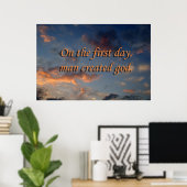 Atheistwolken Poster (Heimbüro)