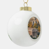 Athen Aerial View Landscape Foto Keramik Kugel-Ornament (Links)