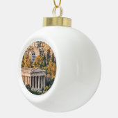 Athen Aerial View Landscape Foto Keramik Kugel-Ornament (Rechts)