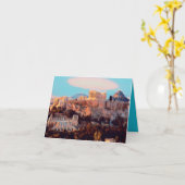 Athen - Akropolis - Panorama - Karte (Gelbe Blume)