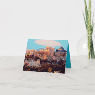 Athen - Akropolis - Panorama - Karte