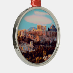 Athen - Akropolis - Panorama - Ornament Aus Metall