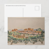 Athen-Akropolis-Postkarte Postkarte (Vorne/Hinten)