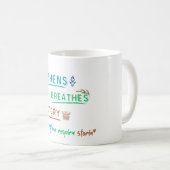 Athen atmet Geschichte - Bilingual Travel Art Kaffeetasse (VorderseiteRechts)