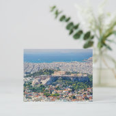Athen aus dem Lycabettus-Hügel Postkarte (Stehend Vorderseite)
