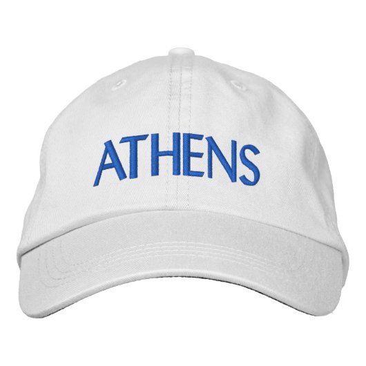 Athen Bestickte Baseballkappe (Vorderseite)