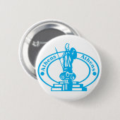 Athen-Briefmarke Button (Vorne & Hinten)