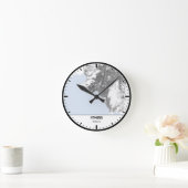 Athen Clock City Line Kunst Runde Wanduhr (Zuhause)