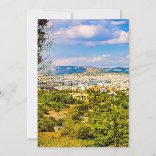 Athen Feiertagskarte (Vorderseite)