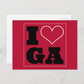 Athen (GA) Einladung Postkarte (Vorne/Hinten)