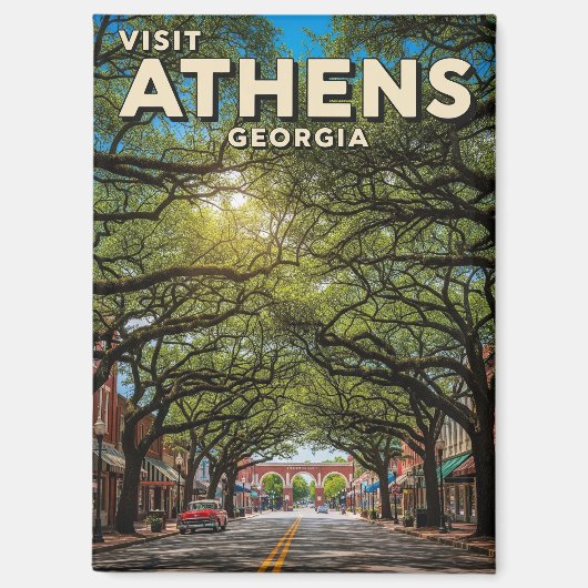 Athen Georgia Reise Magnet (Vorderseite)