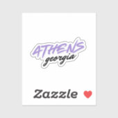 Athen Georgien Aufkleber (Blatt)
