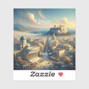 Athen Griechenland 3 Inch Vinyl Sticker