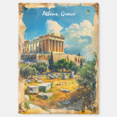 Athen Griechenland Akropolis Malerei Magnet (Vorderseite)