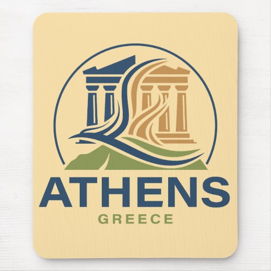 Athen Griechenland Akropolis Parthenon Mousepad (Vorne)
