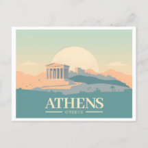 Athen Griechenland Akropolis Pastel Travel