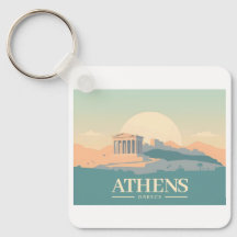 Athen Griechenland Akropolis Pastel Travel