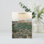 Athen Griechenland Akropolis View Postkarte (Stehend Vorderseite)