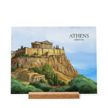 Athen Griechenland Aquarell | Historische Ansichte