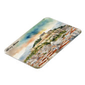 Athen Griechenland Aquarellmalerei Panoramasicht Magnet (Linke Seite)