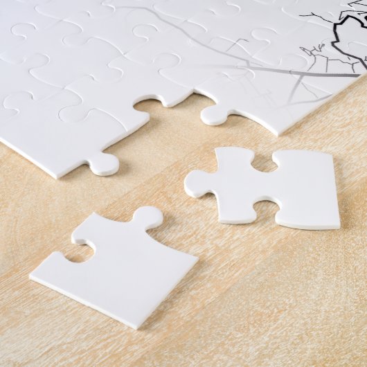 Athen Griechenland City Map Reisen Einfach Minimal Puzzle (Seite)