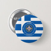Athen, Griechenland - Emblem und Flagge Button (Vorne & Hinten)