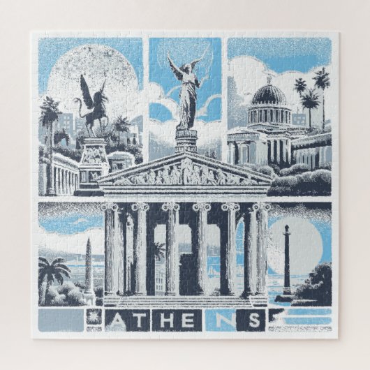 Athen Griechenland Europa Puzzle (Vertikal)