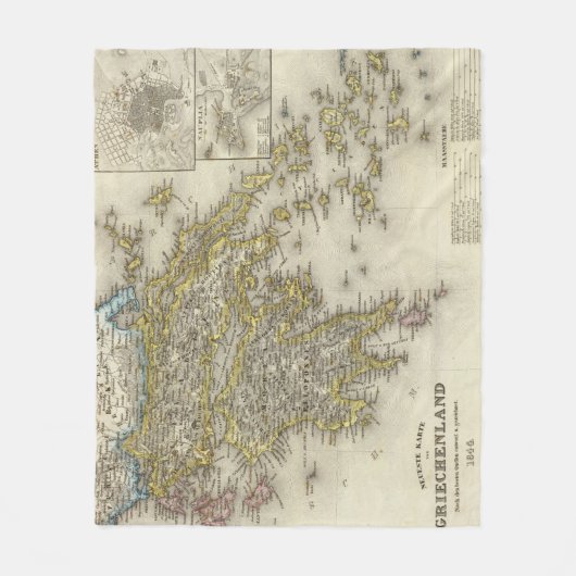 Athen, Griechenland Fleecedecke (Vorderseite)