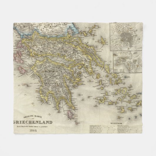 Athen, Griechenland Fleecedecke (Vorderseite (Horizontal))