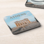 Athen Griechenland Getränkeuntersetzer (Linke Seite)