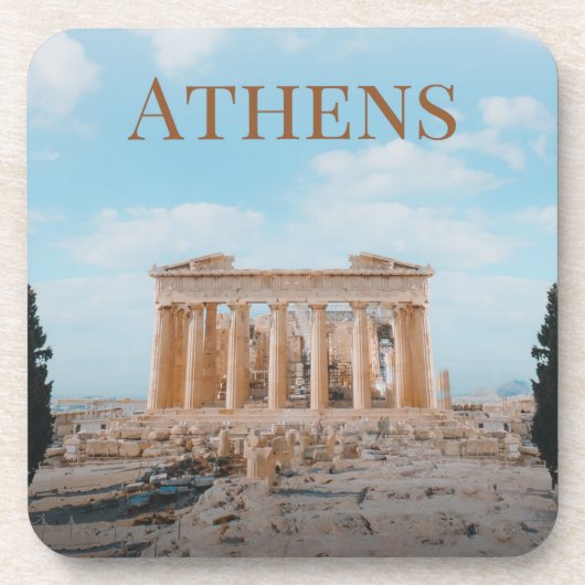 Athen Griechenland Getränkeuntersetzer (Vorderseite)