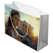 ATHEN - GRIECHENLAND GROßE GESCHENKTÜTE (Rückseite Schrägansicht)