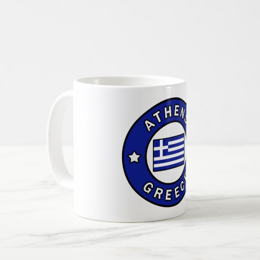 Athen Griechenland Kaffeetasse (Vorderseite Links)