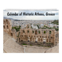 Athen, Griechenland-Kalender Kalender
