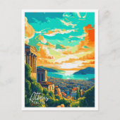 Athen Griechenland Kunstzeitalter Postkarte (Vorderseite)